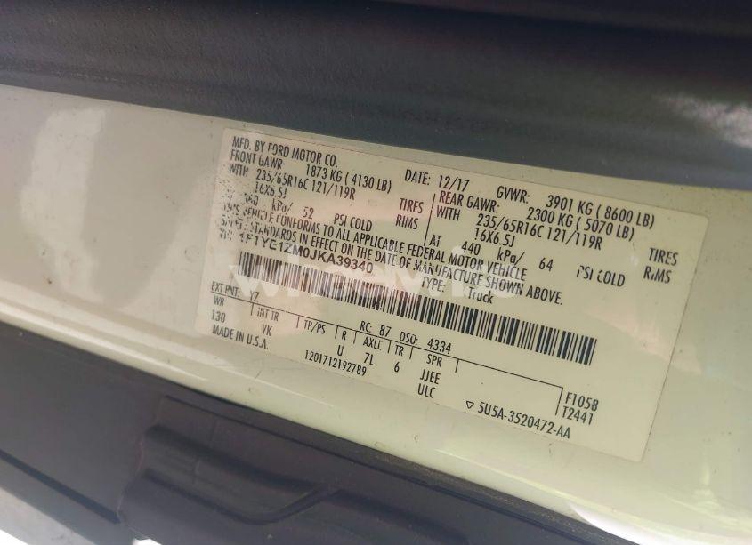 Photo 9 of 2018 Ford Transit-150 (VIN 1FTYE1ZM0JKA39340)