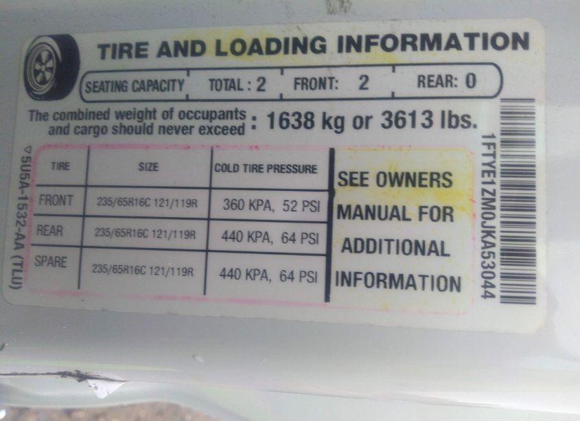 Photo 9 of 2018 Ford Transit-150 (VIN 1FTYE1ZM0JKA53044)