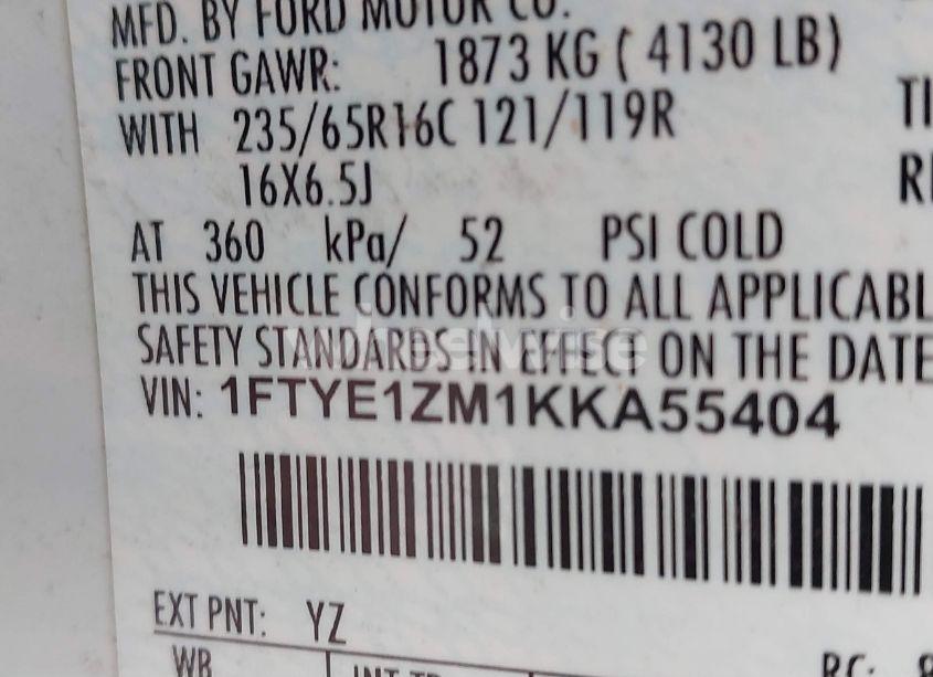 Photo 9 of 2019 Ford Transit-150 (VIN 1FTYE1ZM1KKA55404)