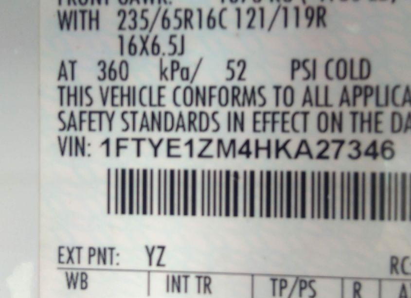 Photo 9 of 2017 Ford Transit-150 (VIN 1FTYE1ZM4HKA27346)