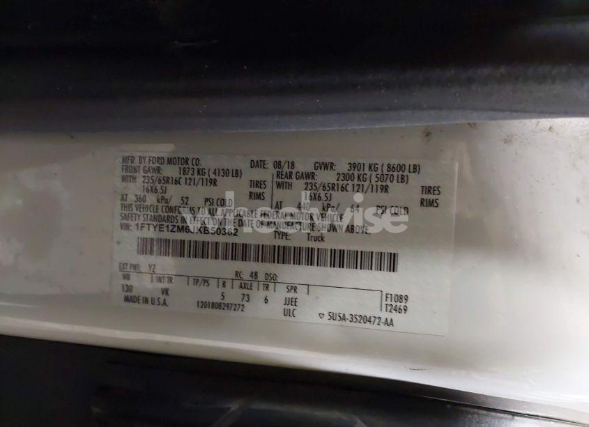 Photo 9 of 2018 Ford Transit-150 (VIN 1FTYE1ZM6JKB50362)