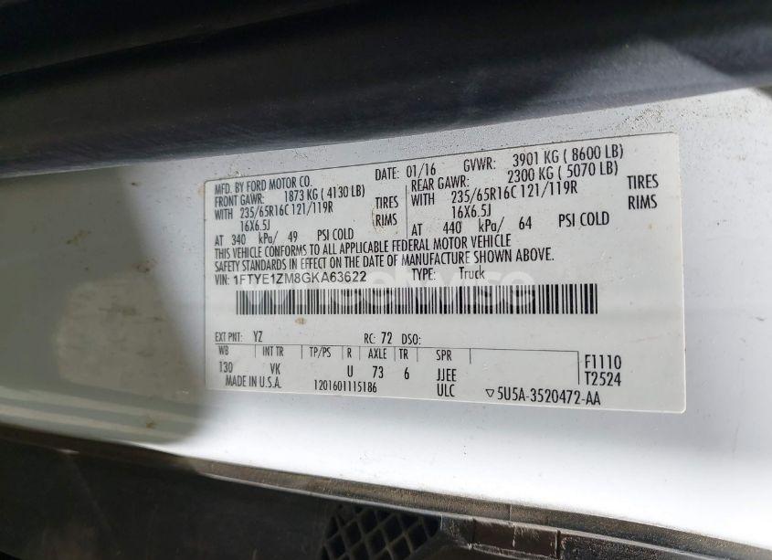 Photo 9 of 2016 Ford Transit-150 (VIN 1FTYE1ZM8GKA63622)