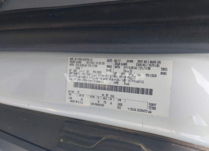 Photo 9 of 2017 Ford Transit-150 (VIN 1FTYE2YM5HKB55411)