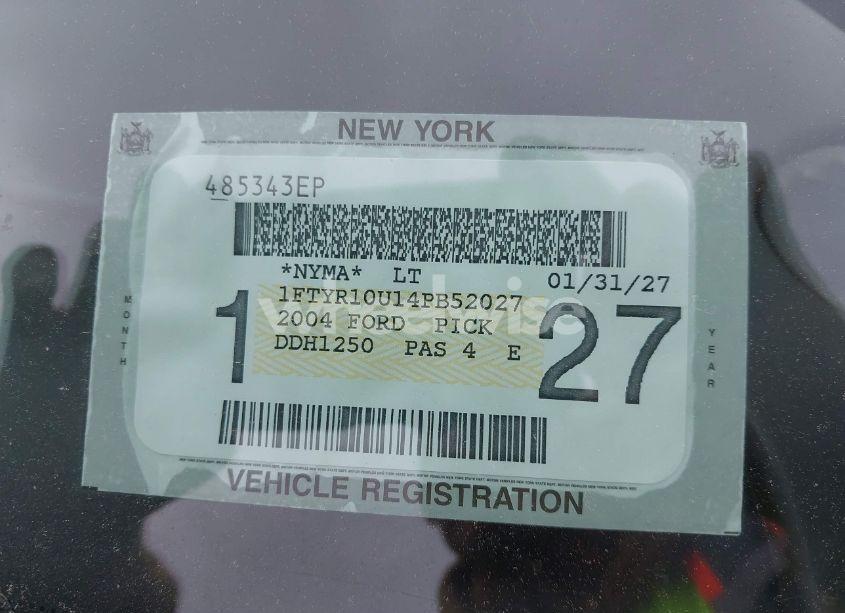 Photo 13 of 2004 Ford Ranger EDGE/XL/XLT (VIN 1FTYR10U14PB52027)