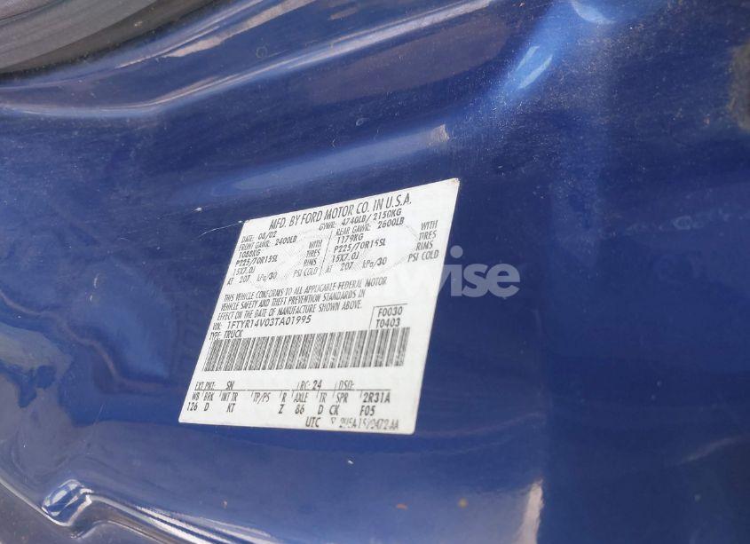 Photo 9 of 2003 Ford Ranger EDGE/TREMOR/XL/XLT (VIN 1FTYR14V03TA01995)