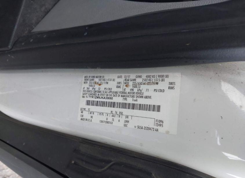 Photo 9 of 2018 Ford Transit-250 (VIN 1FTYR1ZM9JKA30690)