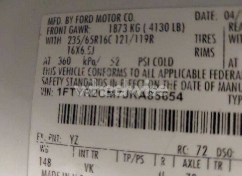 Photo 9 of 2018 Ford Transit-250 (VIN 1FTYR2CM7JKA85654)