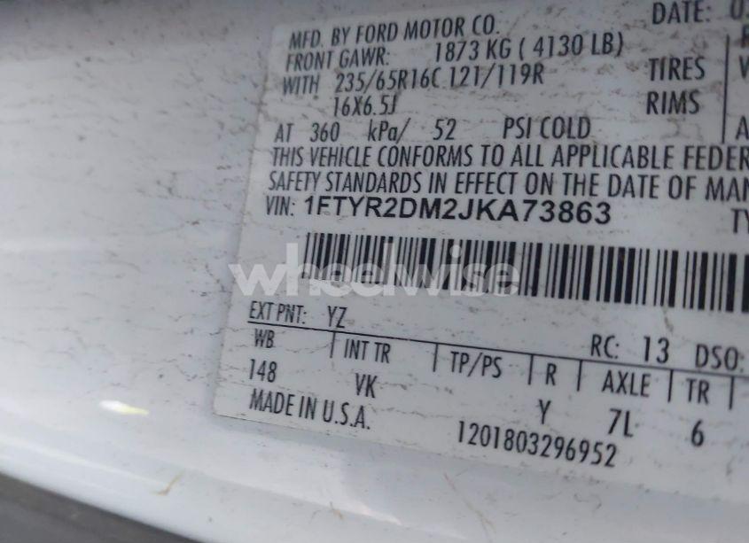 Photo 9 of 2018 Ford Transit-250 (VIN 1FTYR2DM2JKA73863)