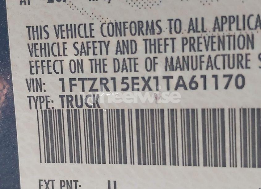 Photo 9 of 2001 Ford Ranger EDGE/XLT (VIN 1FTZR15EX1TA61170)