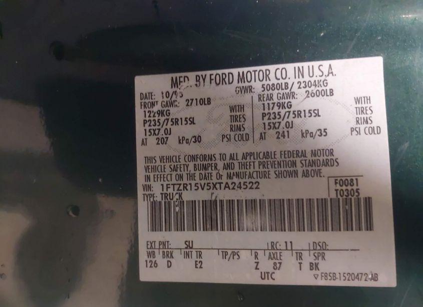 Photo 9 of 1999 Ford Ranger XLT/XL (VIN 1FTZR15V5XTA24522)