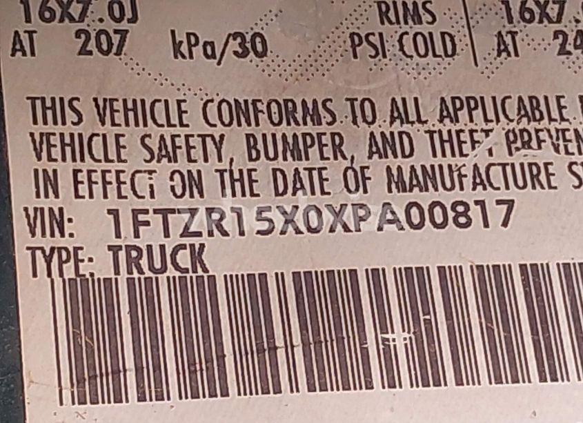 Photo 9 of 1999 Ford Ranger XLT (VIN 1FTZR15X0XPA00817)