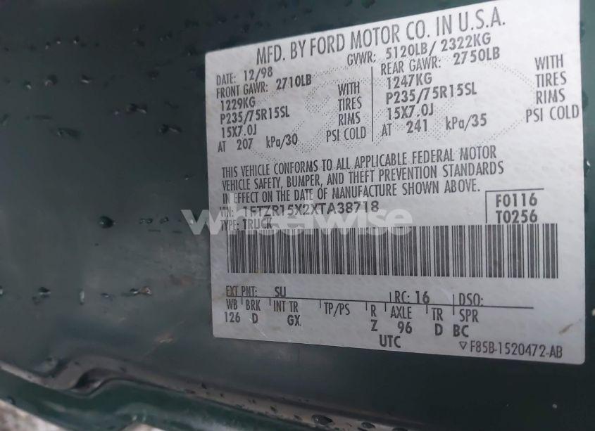 Photo 9 of 1999 Ford Ranger XLT (VIN 1FTZR15X2XTA38718)