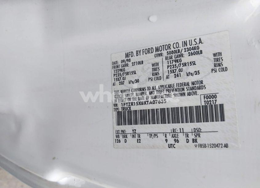 Photo 9 of 1999 Ford Ranger XLT (VIN 1FTZR15X8XTA07635)