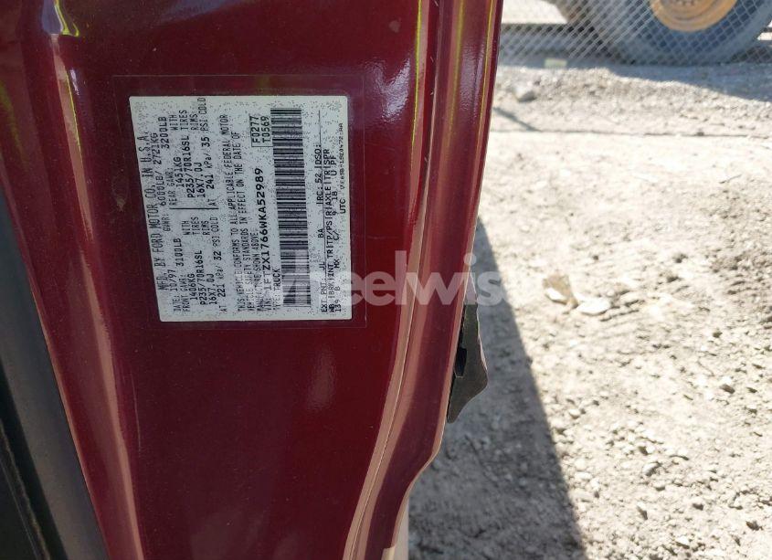 Photo 9 of 1998 Ford F-150 LARIAT/STANDARD/XL/XLT (VIN 1FTZX1766WKA52989)