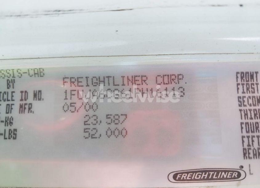 Photo 8 of 2001 Freightliner Columbia COLUMBIA (VIN 1FUJA6CG61PH16113)