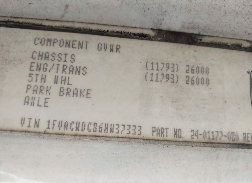 Photo 8 of 2006 Freightliner M2 106 MEDIUM DUTY (VIN 1FVACWDC86HW37333)