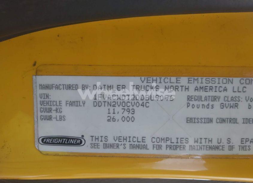 Photo 8 of 2013 Freightliner M2 106 MEDIUM DUTY (VIN 1FVACWDT2DDBU9096)