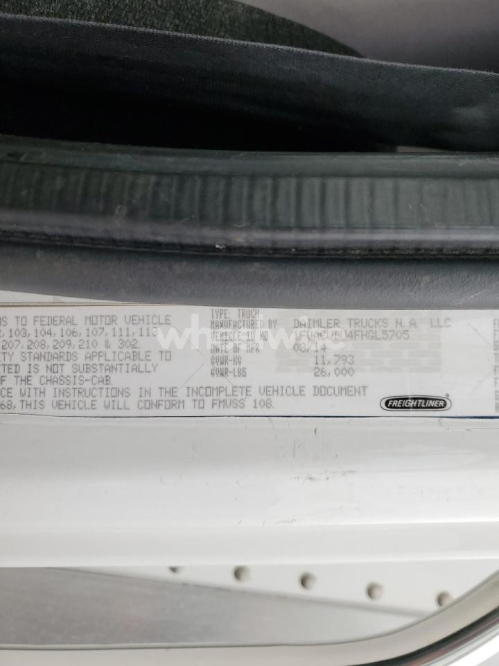 Photo 13 of 2015 FREIGHTLINER BUSINESS CLASS M2 BOX TRUCK (VIN 1FVACWDU4FHGL5705)