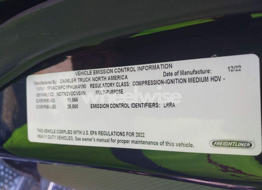 Photo 8 of 2023 Freightliner M2 106 (VIN 1FVACWFC1PHUK4190)