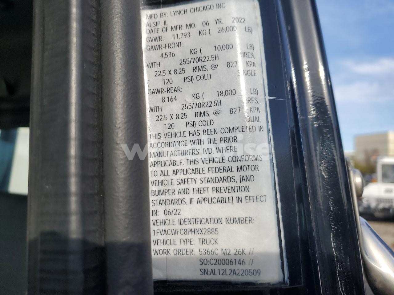 Photo 12 of 2023 FREIGHTLINER BUSINESS CLASS M2 ROLLBACK TRUCK (VIN 1FVACWFC8PHNX2885)