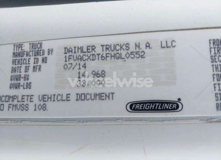 Photo 8 of 2015 Freightliner M2 106 MEDIUM DUTY (VIN 1FVACXDT6FHGL0552)