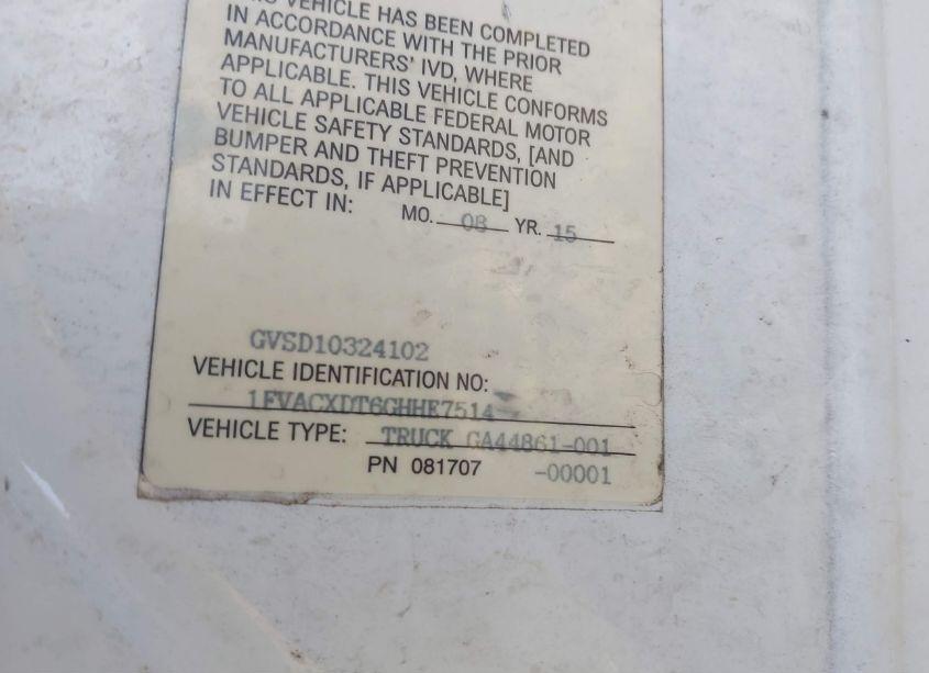 Photo 8 of 2016 Freightliner M2 106 MEDIUM DUTY (VIN 1FVACXDT6GHHE7514)