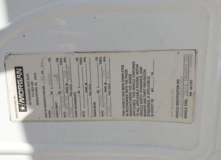 Photo 8 of 2011 Freightliner M2 106 MEDIUM DUTY (VIN 1FVACXDTXBHBC6950)