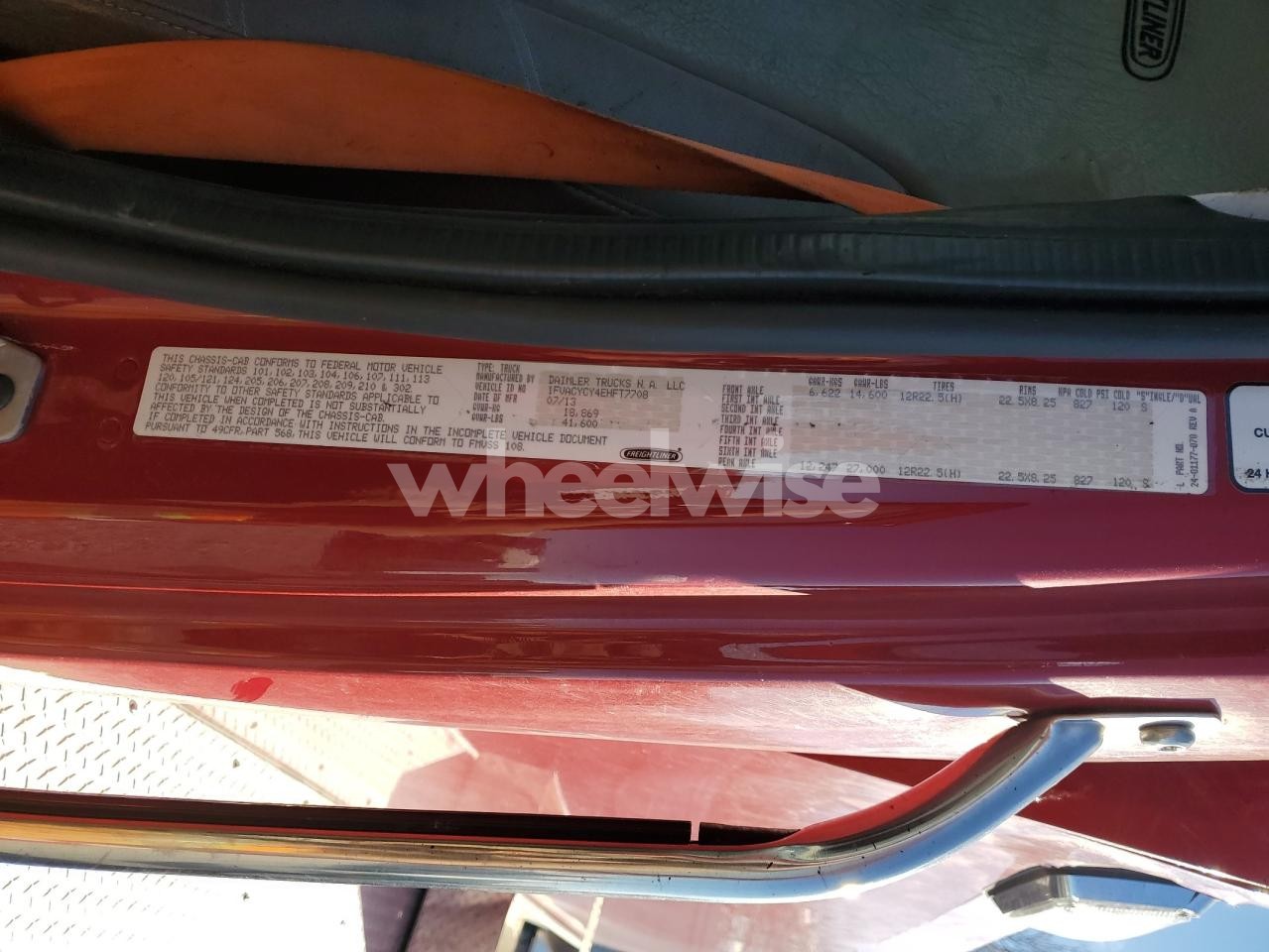 Photo 10 of 2014 FREIGHTLINER BUSINESS CLASS M2 TANKER FIRE TRUCK (VIN 1FVACYCY4EHFT7708)