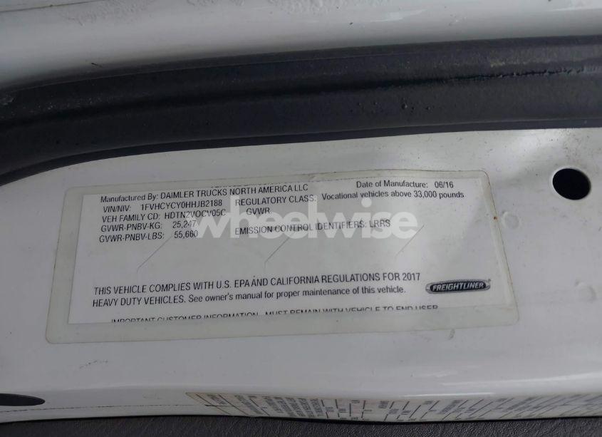 Photo 8 of 2017 Freightliner M2 106 (VIN 1FVHCYCY0HHJB2188)