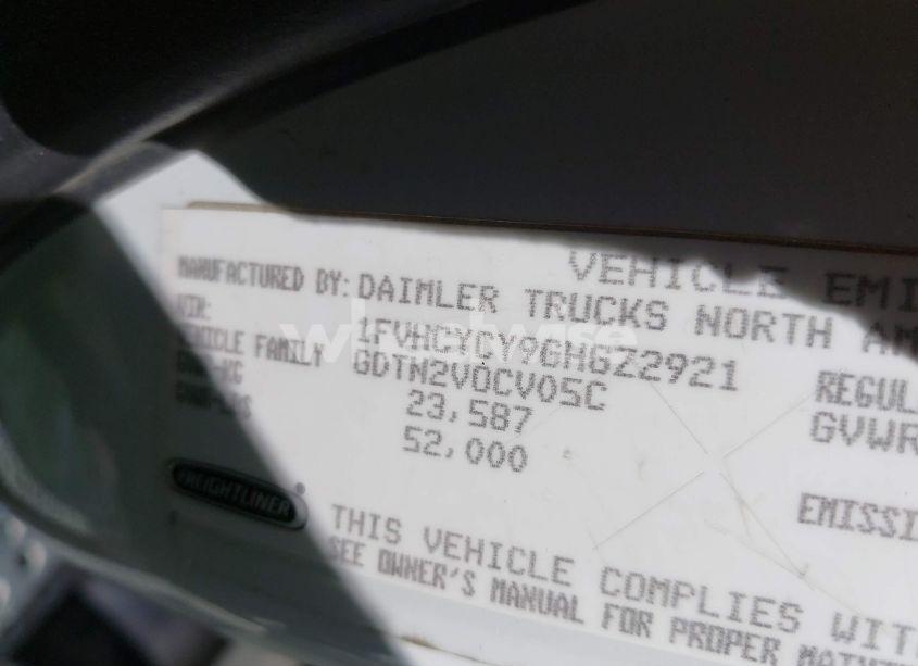 Photo 8 of 2016 Freightliner M2 106 MEDIUM DUTY (VIN 1FVHCYCY9GHGZ2921)