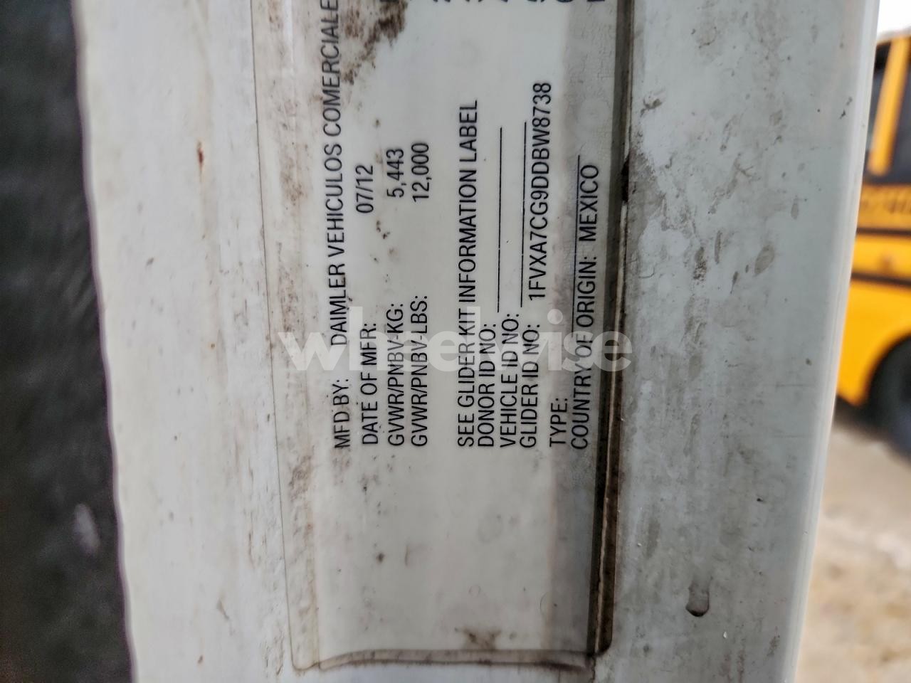 Photo 10 of 2013 FREIGHTLINER CONVENTIONAL COLUMBIA (VIN 1FVXA7CG9DDBW8738)