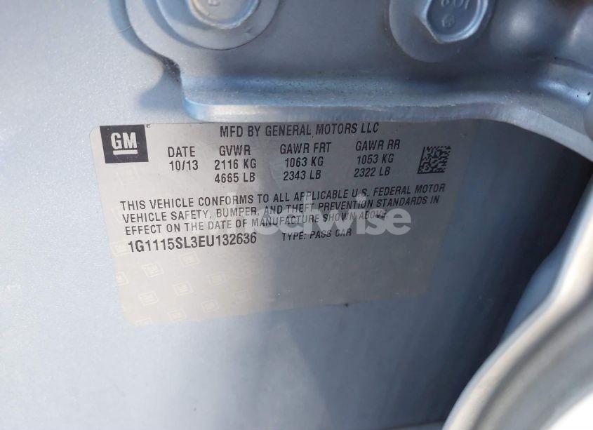 Photo 9 of 2014 Chevrolet Impala 1LT (VIN 1G1115SL3EU132636)