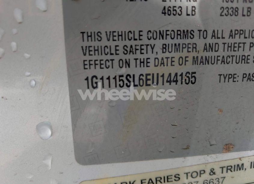 Photo 9 of 2014 Chevrolet Impala 1LT (VIN 1G1115SL6EU144165)