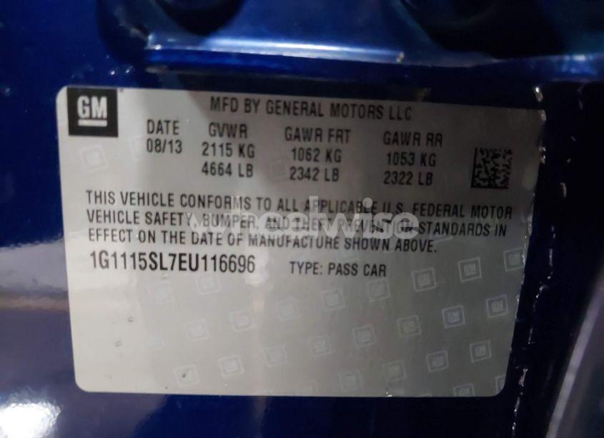 Photo 9 of 2014 Chevrolet Impala 1LT (VIN 1G1115SL7EU116696)