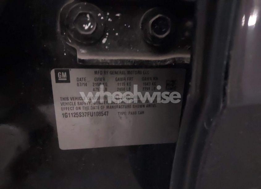 Photo 9 of 2015 Chevrolet Impala 2LT (VIN 1G1125S37FU108547)