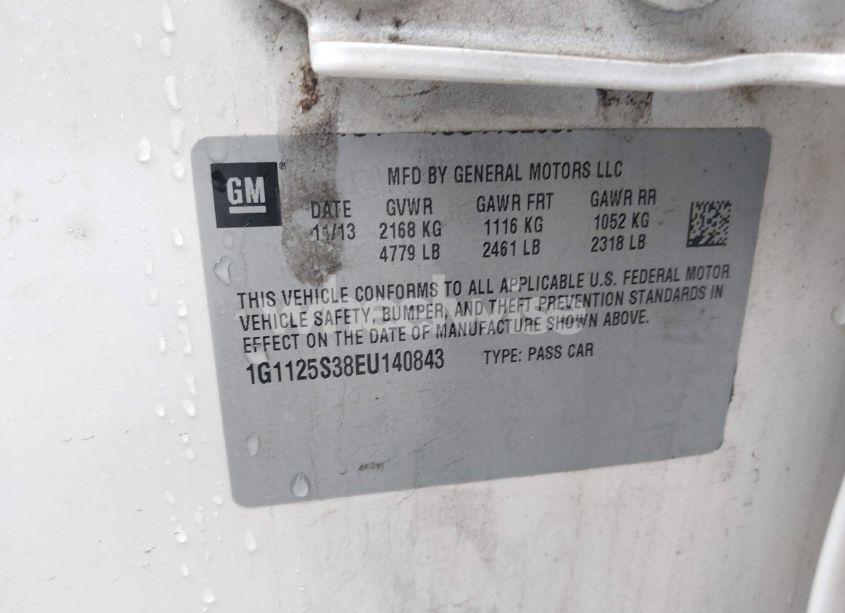 Photo 9 of 2014 Chevrolet Impala 2LT (VIN 1G1125S38EU140843)