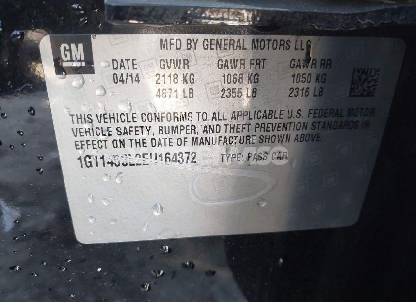 Photo 9 of 2014 Chevrolet Impala 1LZ (VIN 1G1145SL2EU164372)