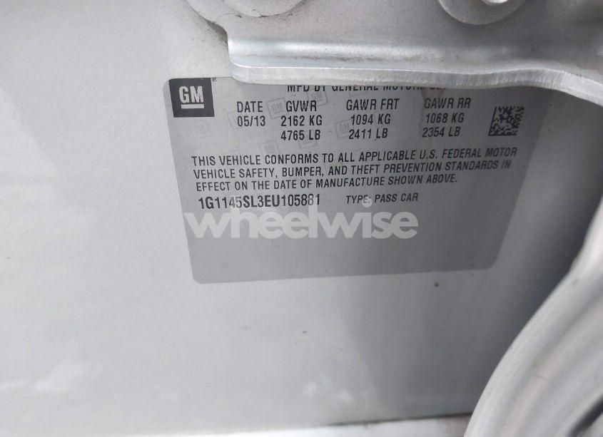 Photo 9 of 2014 Chevrolet Impala 1LZ (VIN 1G1145SL3EU105881)