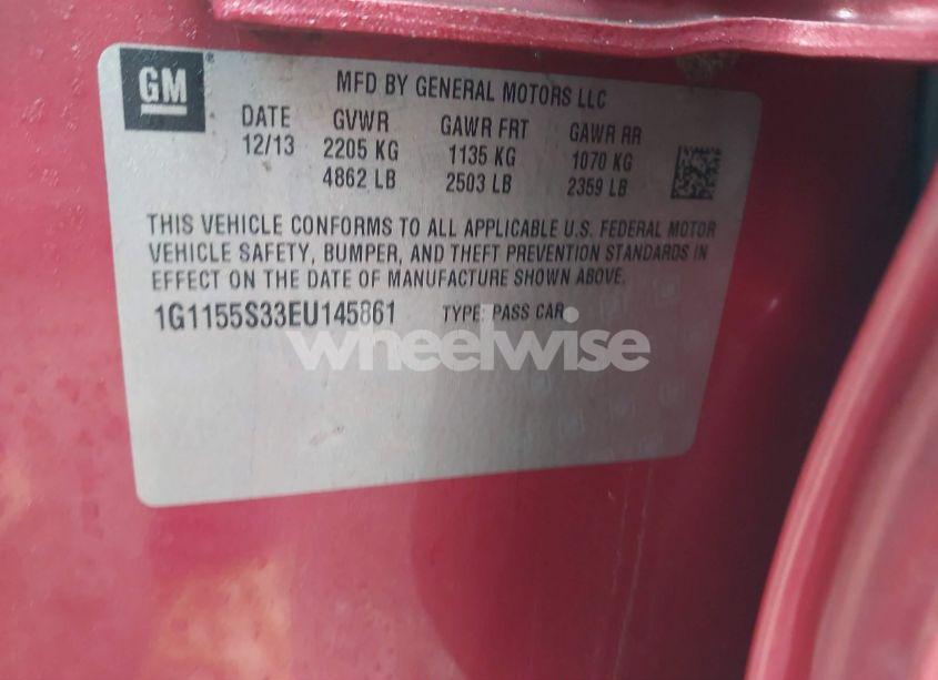 Photo 9 of 2014 Chevrolet Impala 2LZ (VIN 1G1155S33EU145861)