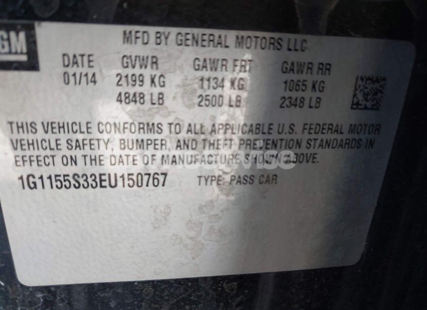 Photo 9 of 2014 Chevrolet Impala 2LZ (VIN 1G1155S33EU150767)