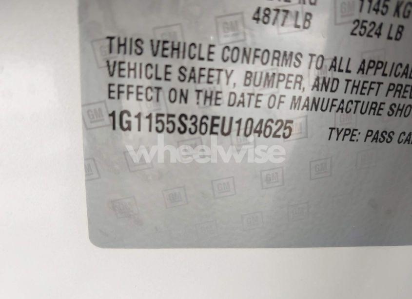 Photo 9 of 2014 Chevrolet Impala 2LZ (VIN 1G1155S36EU104625)