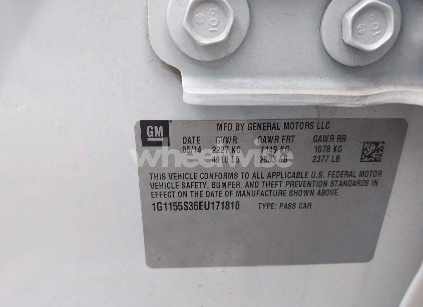 Photo 9 of 2014 Chevrolet Impala 2LZ (VIN 1G1155S36EU171810)