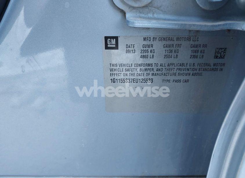 Photo 9 of 2014 Chevrolet Impala 2LZ (VIN 1G1155S37EU125533)