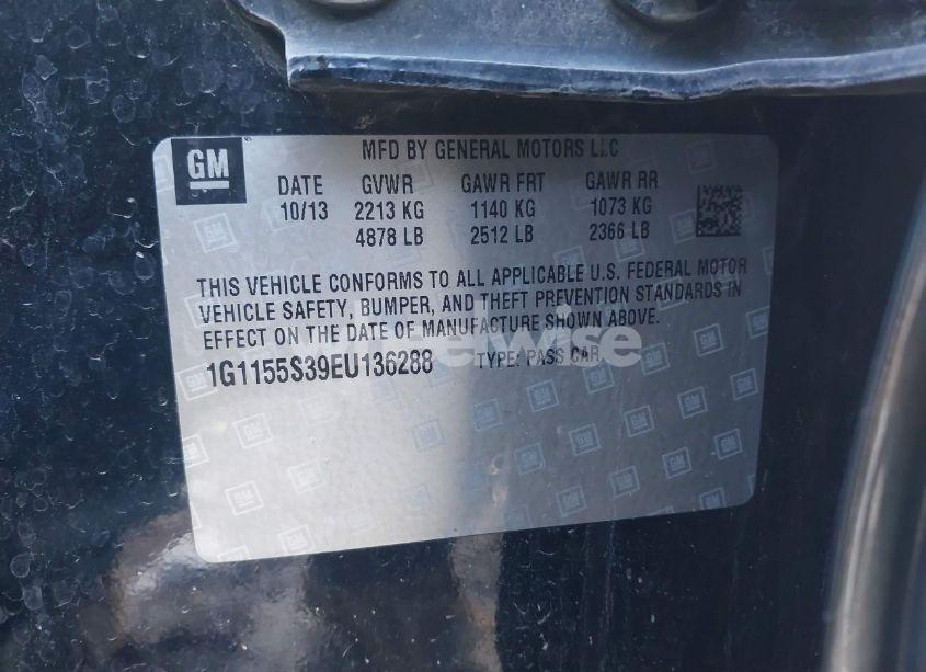 Photo 9 of 2014 Chevrolet Impala 2LZ (VIN 1G1155S39EU136288)