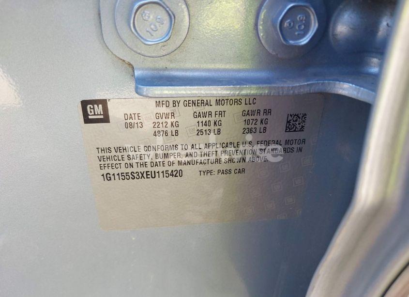 Photo 9 of 2014 Chevrolet Impala 2LZ (VIN 1G1155S3XEU115420)