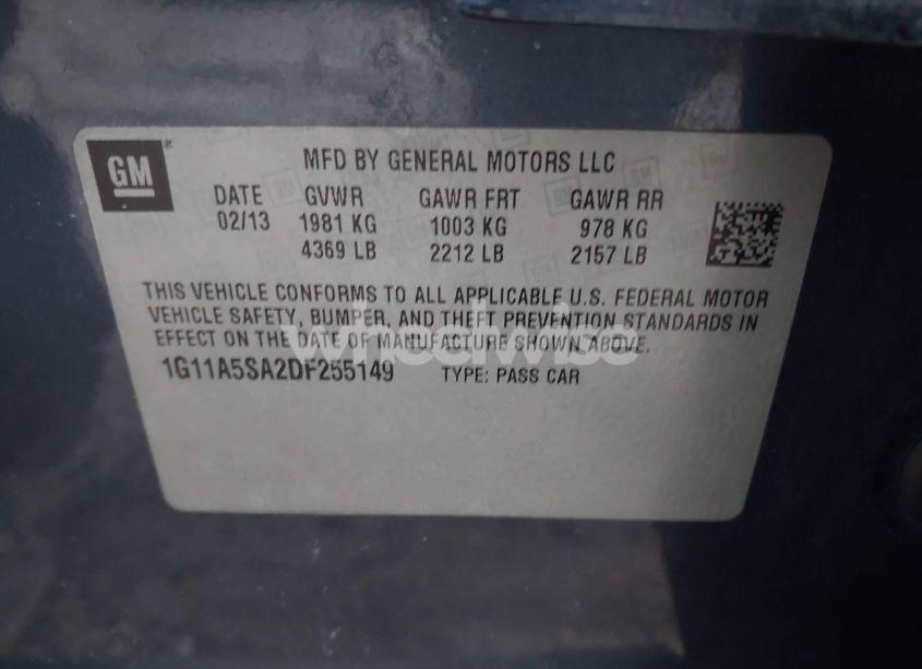 Photo 9 of 2013 Chevrolet Malibu 1FL (VIN 1G11A5SA2DF255149)