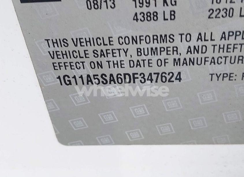 Photo 9 of 2013 Chevrolet Malibu 1FL (VIN 1G11A5SA6DF347624)