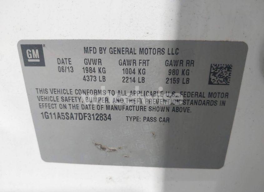Photo 9 of 2013 Chevrolet Malibu 1FL (VIN 1G11A5SA7DF312834)