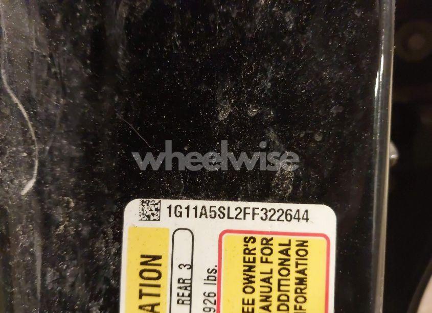 Photo 9 of 2015 Chevrolet Malibu 1FL (VIN 1G11A5SL2FF322644)