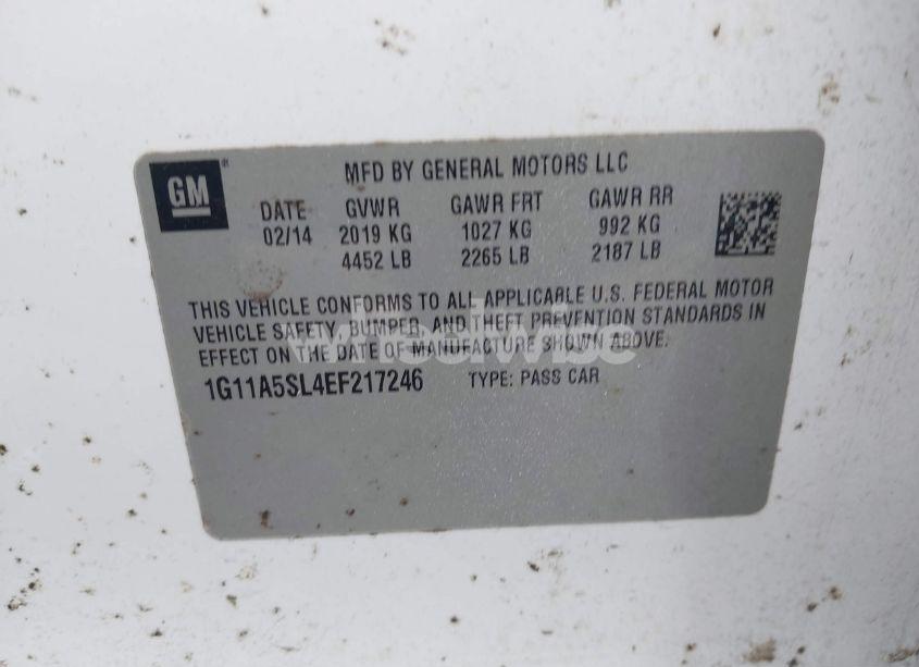 Photo 9 of 2014 Chevrolet Malibu 1FL (VIN 1G11A5SL4EF217246)